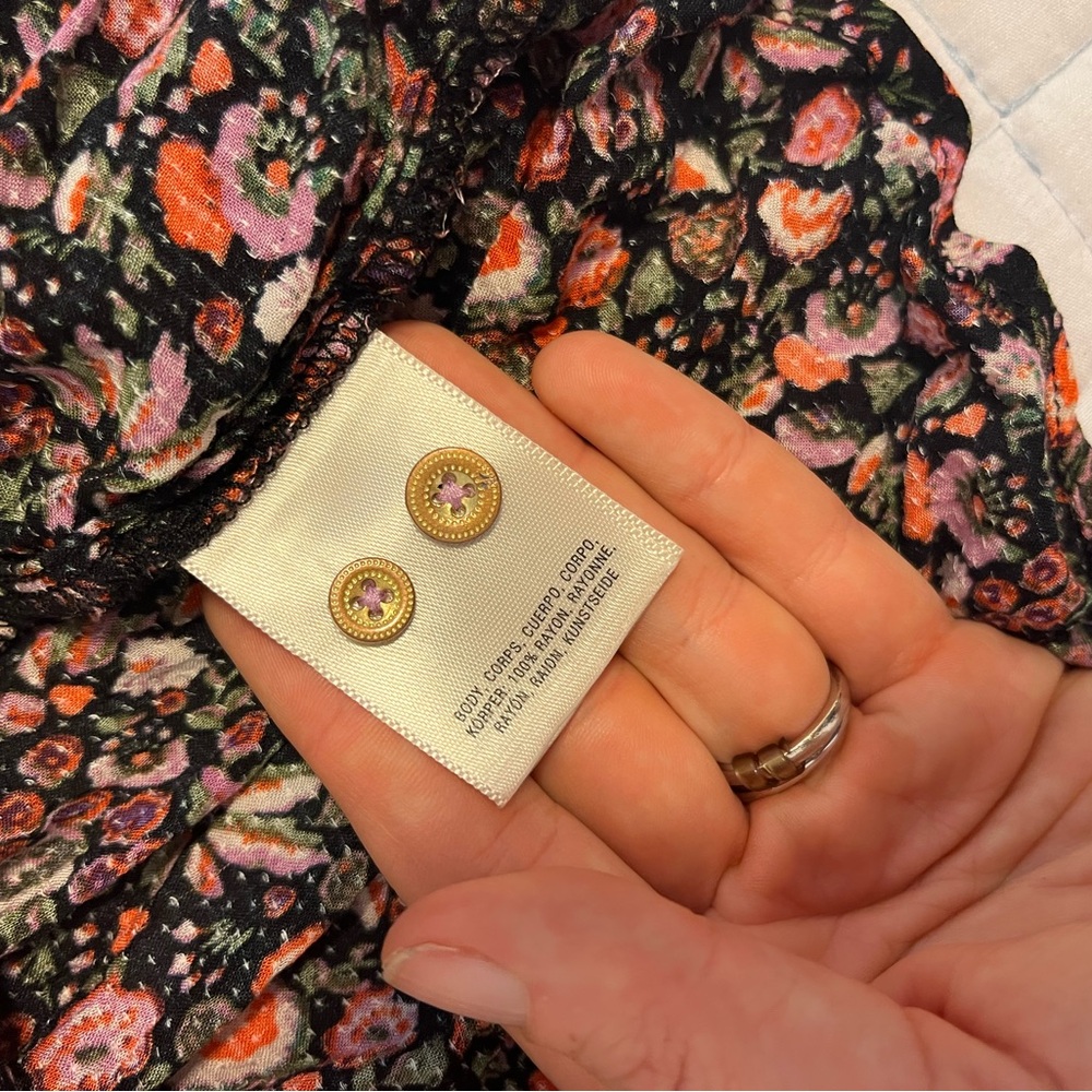 Anthropologie Maeve Ditsy Floral Button up shirt - Picture 6 of 7